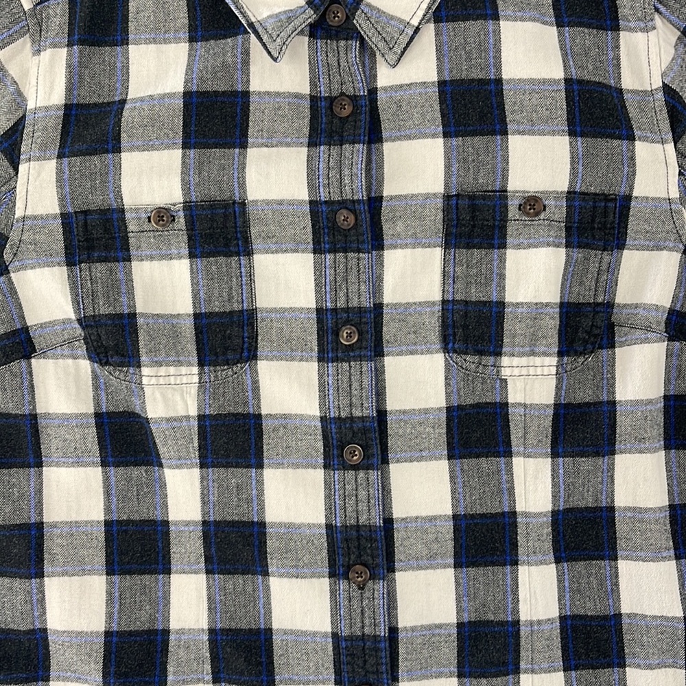 Duluth Trading Co Women's Plaid Button Down Shirt Long Sleeve Size Large - Picture 3 of 8